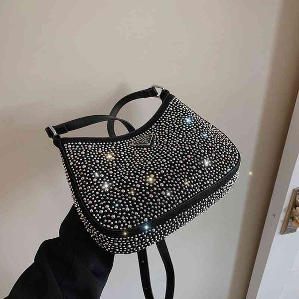 

new women's bag 2022 fashion rhinestone single underarm women bags designer luxury fashion handbags