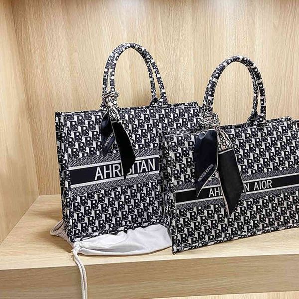 

purses large capacity women's portable shopping spring and summer new canvas bag high sense popular atmosphere tote bag