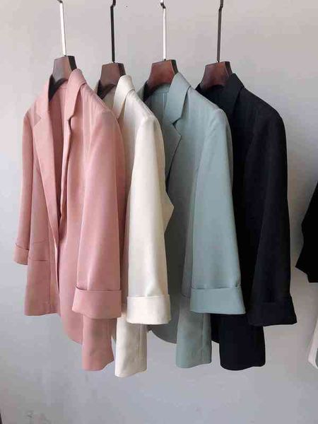 

women's trench coats simple suit coat female, Tan;black