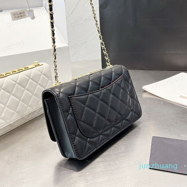 

cc womens classic mini flap trendy purse bags wallet with chain gold metal hardware matelasse crossbody shoulder pouch card holder multi poc