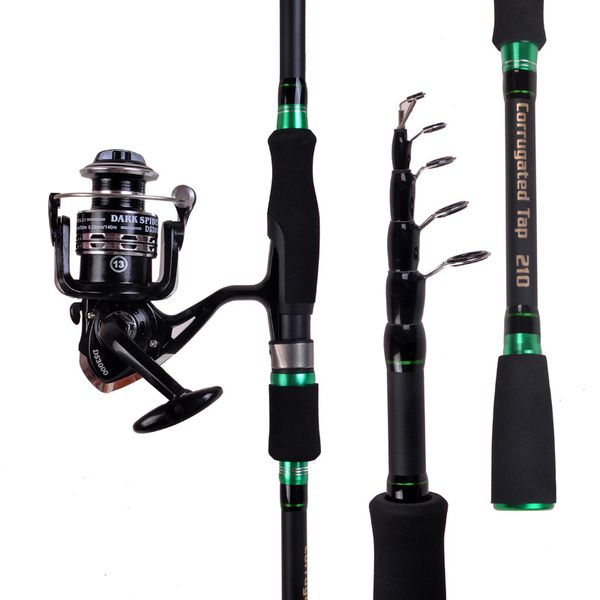 

2022 new portable telescopic fishing rods carbon fiber superhard spinning casting fishing rod lure fishing tackle 1.8m 2.1m 2.4m 2.7m