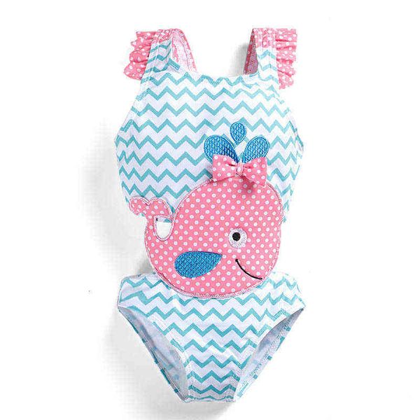 Cute Kids Swimwear Swimwear One-Peça Meninas Swimsuit Kids Swim Swim Swim Girls Bikini Kids Bathing Sets Child Sets Beachwear A4368