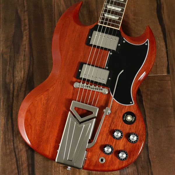 

sg standard 61 sideways vibrola vintage cherry electric guitar