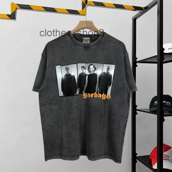 

t shirts gallerydepts tshirts mens hip hop high street fashion brand gd used wash loose round neck print short sleeve t-shirt men 2u2r, White;black