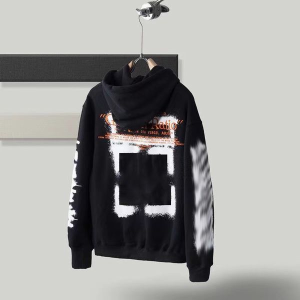 

rabbit oil painting off fashion mens hoodies x printed black white hoodie women hooded casual harajuku pullovers streetwear hoody asian size