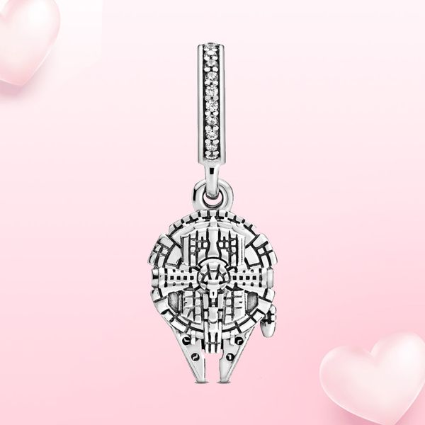 

925 silver charm jewelry robot pendant original fit pandora for women diy jewelry, Black