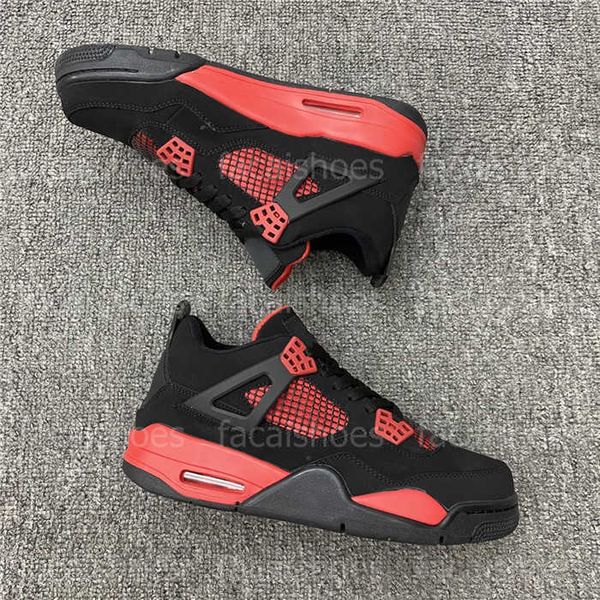 

shoes 4 red thunder mens basketball sports 4s black university red vintage women sneakers trainers