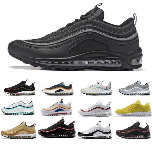 

97 mens running shoes satan black bullet gym red halloween wolf grey bred worldwide og 97s undefeated men women outdoor trainers sneakers sh