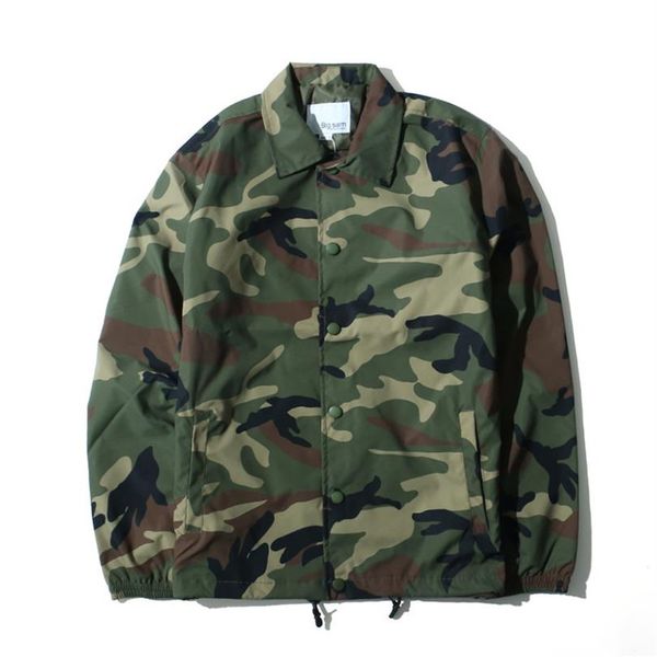 

west fashion season2 camouflage coaches jackets men usa army pilot oversize coats men outwear 2019227g, Black;brown
