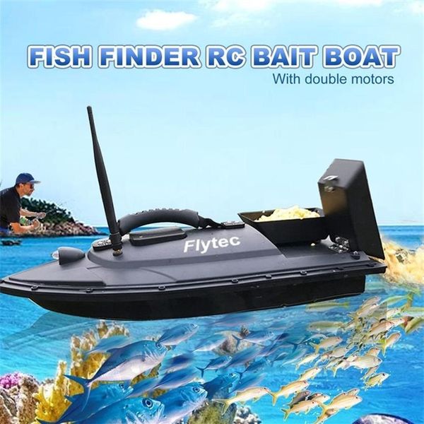 

flytec 2011-5 tool smart rc bait toy dual motor finder fish remote control fishing ship boat t2007211814