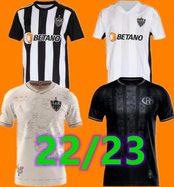 

22 23 atletico mineiro home soccer jersey 2022 vargas m.zaracho sasha elias 113 special edition shirt away white keno marquinhos guga 3rd fo, Black;yellow