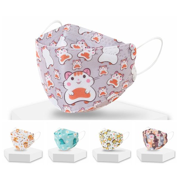 

disposable kf94 face mask dustproof cartoon masks with 4-layer filters