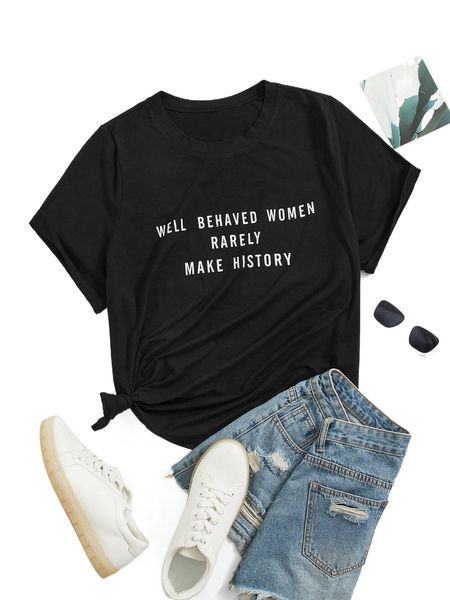 

plus graphic print tee y7gx#, Black
