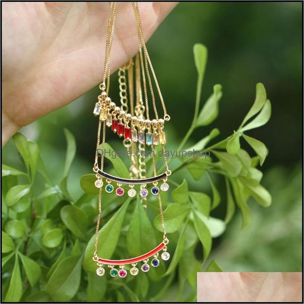 

pendant necklaces trendy bohemia style tassels necklace jewelry rainbow fashion metal enameled women coppe dayupshop dh4kk, Silver