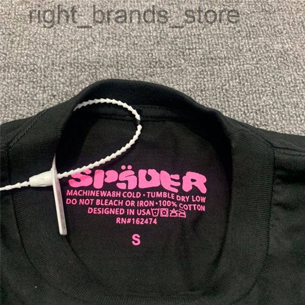 

young thug t-shirt men's women's foam print spider web pattern 55555 collection t-shirt w220808, White;black