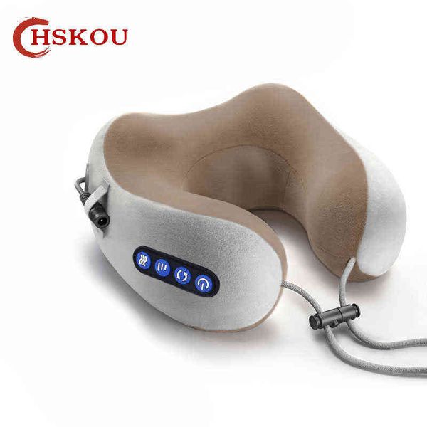 Массажер HSKOU Шея Massager Travel Shece Massager для облегчения боли Портативный U-образный массажер для шеи для боли шейки матки 220507