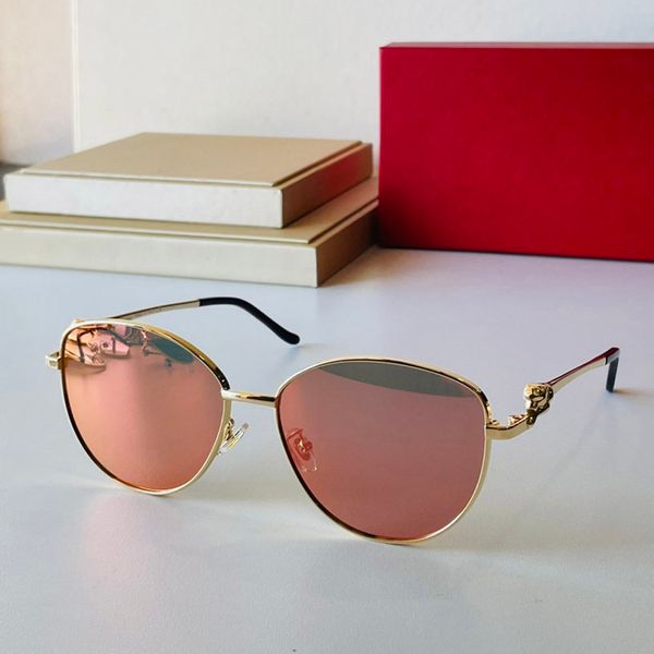 

irregular designer sunglasses for women mens cat eye glasses luxury brand full rim gold metal polarized uv protection sunglass red black bro, White;black