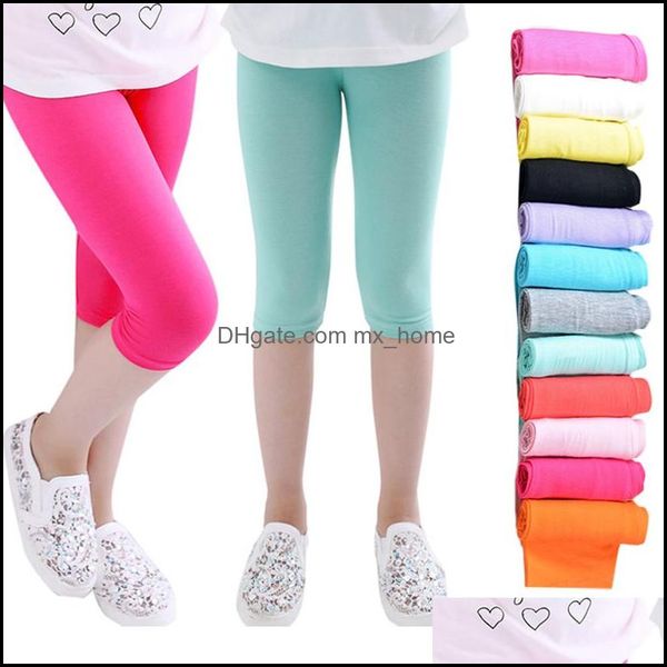 Leggings meias -garotas de crianças roupas de maternidade meninas de joelho quinto doce cor crianças C DHZ9T