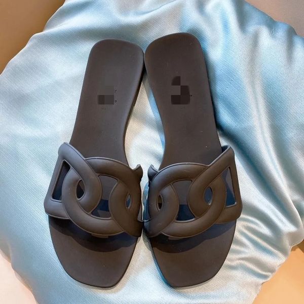 Sandálias femininas verão casual moda leves slippers não escorregando logotipo da marca de logotipo em casa sapatos todos os dias com caixa