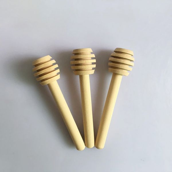 Honey Stir Bar Manico per mescolare Cucchiaio per vasetto Pratico 1 pezzo Mestolo di legno Bastoncini lunghi Forniture Mieli Utensili da cucina Mini bastoncino di legno DH9876