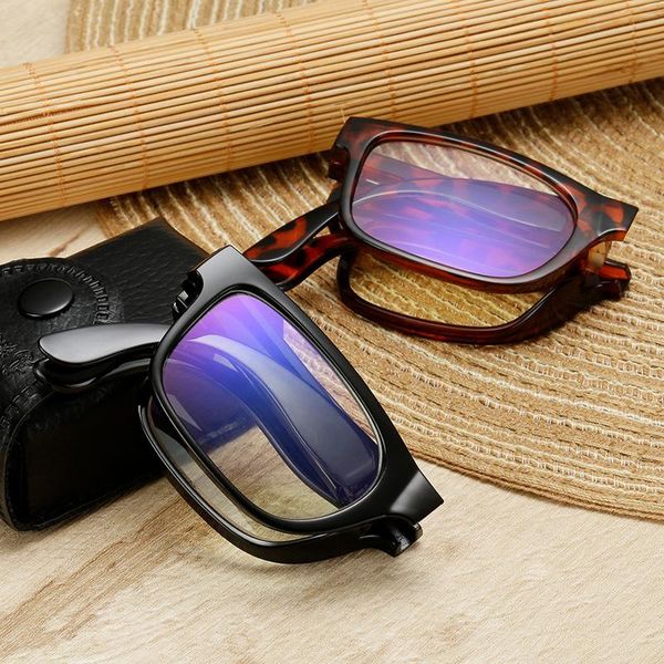 

sunglasses folding reading glasses with case men women portablepresbyopia eyeglasses vision care +1.0 +1.5 +2.0 +2.5 +3.0 +3.5 +4.0, White;black