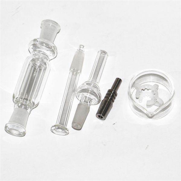 Kit bong nettare giaccino da 10 mm tubo di felicewater con tubo di vetro d'acqua per un chiodo per chiodo in titanio