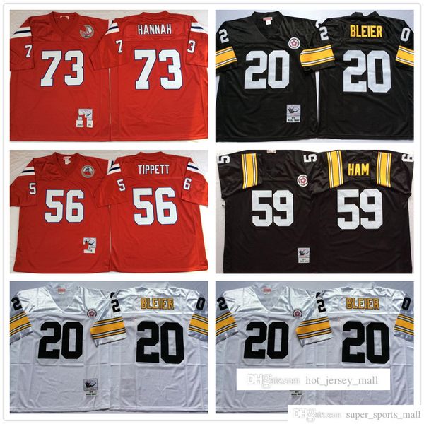 

ncaa 75th vintage football white 20 rocky bleier jerseys stitched mitchell and ness red 56 andre tippett 73 john hannah jersey black 59 jack, Black;red