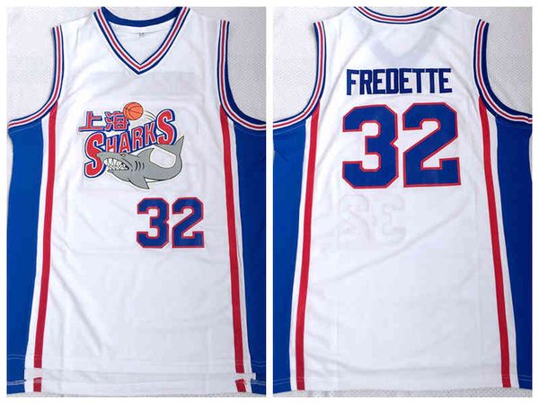 

sharks jimmer shanghai fredette men's #32 basketball jersey white s-2xl all stitched sports shirt wholesale drop shipping, Black
