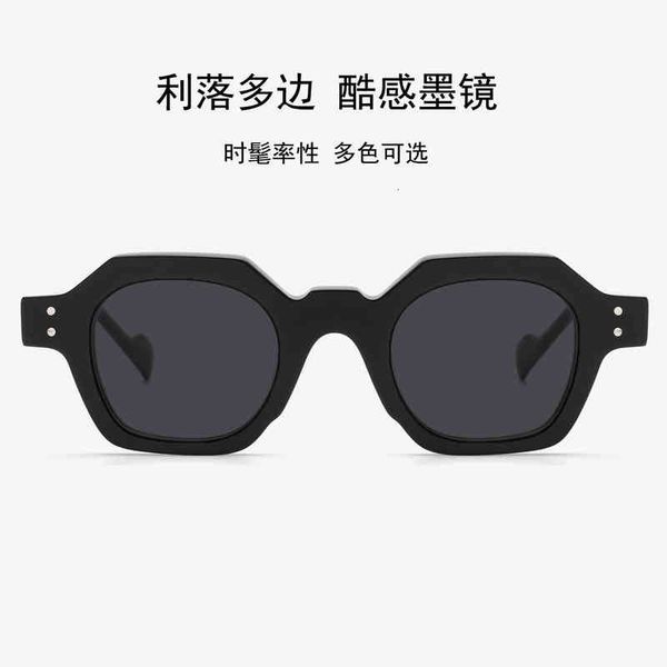 

sunglasses polygon fashion small face acetate sunglasses personalized trendy plate j4sq, White;black