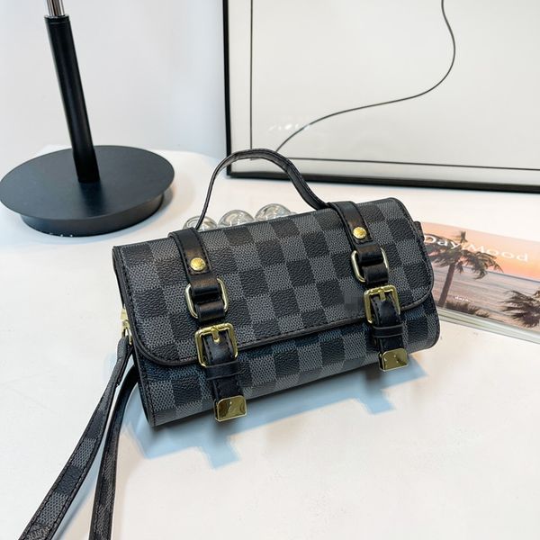 

designers messenger bag for women crossbody camera bag leather double zip color matching casual wide strap shoulder bags