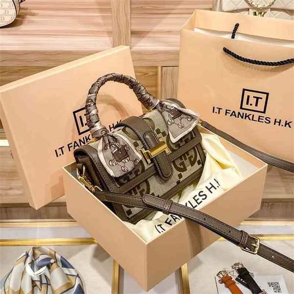 

counter genuine leather single women's high sense summer small square cross trend 55% off factory wholesale