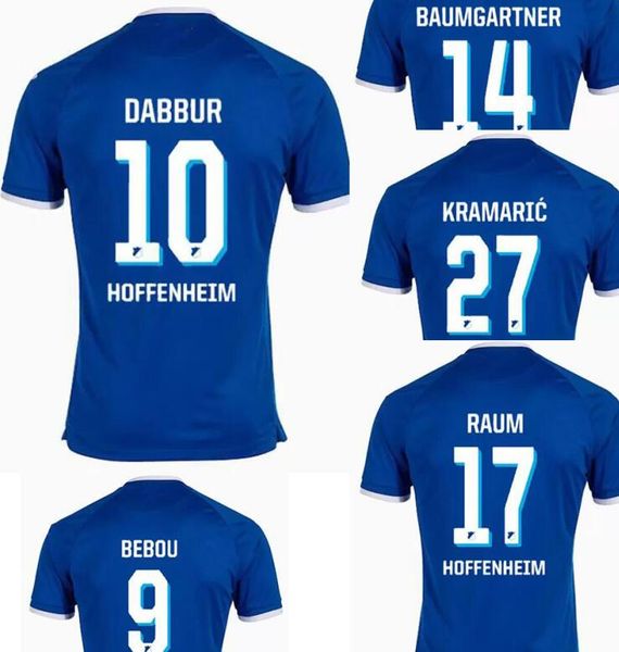 

soccer jerseys 22 23 hoffenheim home away black thai quality shirts customized football wear custom yakuda local online store bebou #9 dabbu, Black;yellow