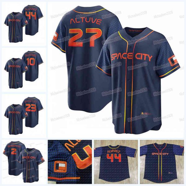 

astros 27 jose altuve 2022 space city connect jersey alex bregman jeremy pena kyle tucker michael brantley yordan alvarez yuli gurriel, Black