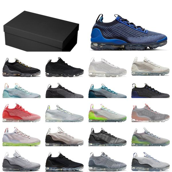 

vapourmax 2021 fly knit fk 360 tn plus women mens running shoes 5.0 oatmeal white off black particle grey obsidian racer blue arctic2022