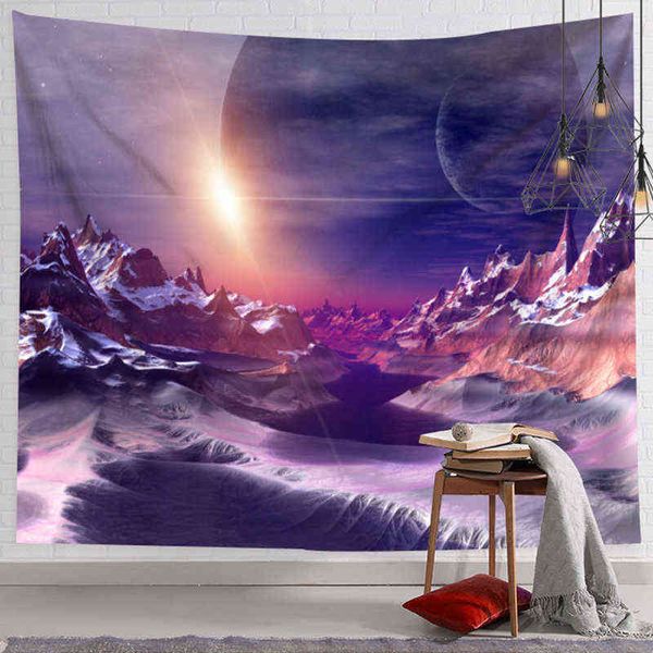 Arazzo Ashou Cosmos Planet Tapestry Tappeto panno appeso Decorazione esterna tappeti spazi