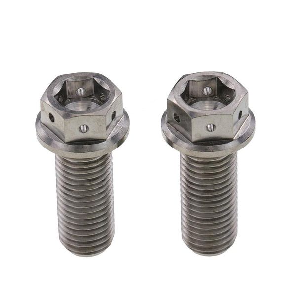 Freios de motocicleta 2pcs parafusos de pinça de freio parafusos de fixação M10 1,25 mm 20 mm/25mm Material de titânio para axial 40mm 4 pistão calibremotorcycle