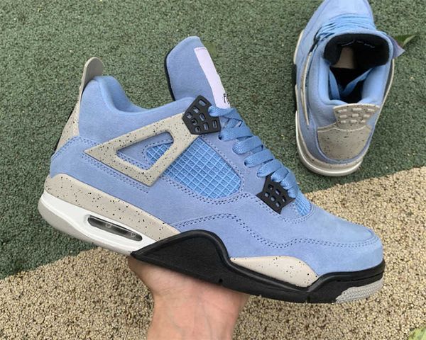 

2022 release men basketball shoes 4 4s se university blue jumpman fashion trainers luxurys designer sneakers size 40--47.5 with boxport, Black