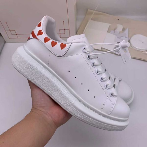 

2022 mens womens casual dad shoes sneakers beautiful platform arch walking shoes leather patchwork dress tennis size35-45 mkjjk00001, Red;white