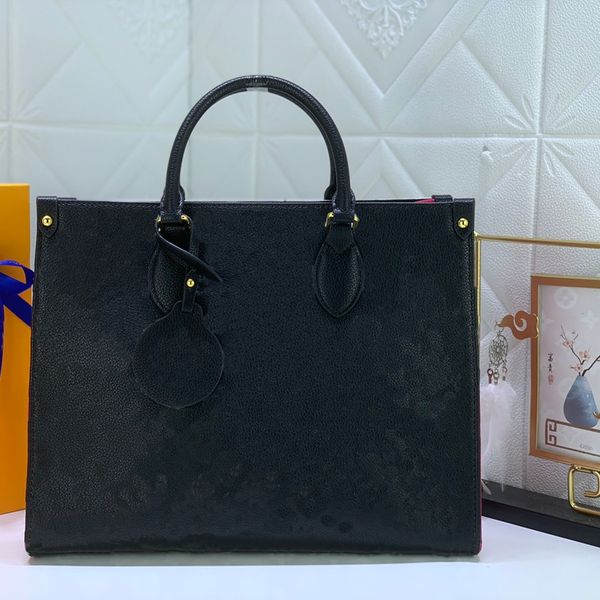 

tote bag fashion women bag embossed classic letter print colorblock design handbag