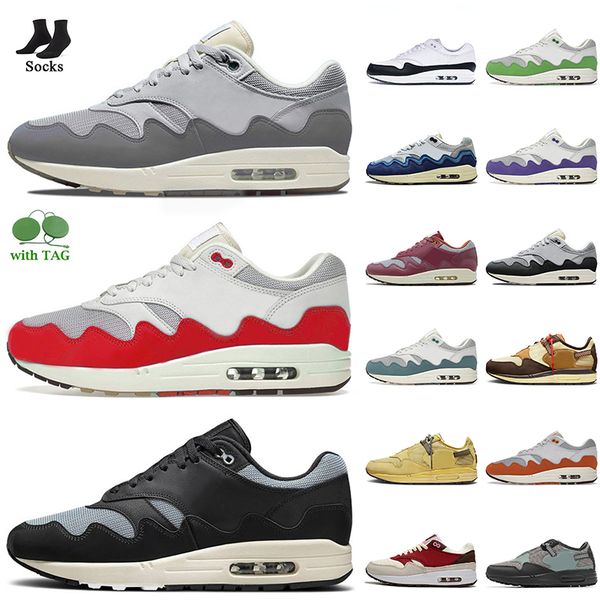 

jogging sport running shoes with socks 1 monarch patta 87 grey white red obsidian purple cactus jack baroque brown elephant hyper pink women