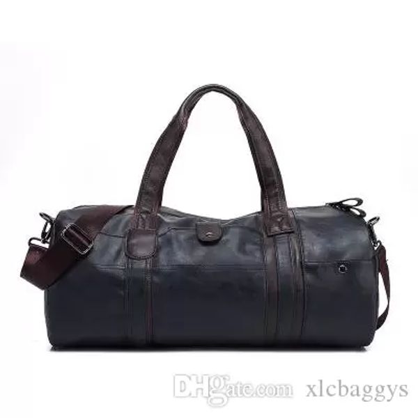 

hxl selling male bag fashion travel handbags oil wax large capacity handbag soft skin casual travel bags