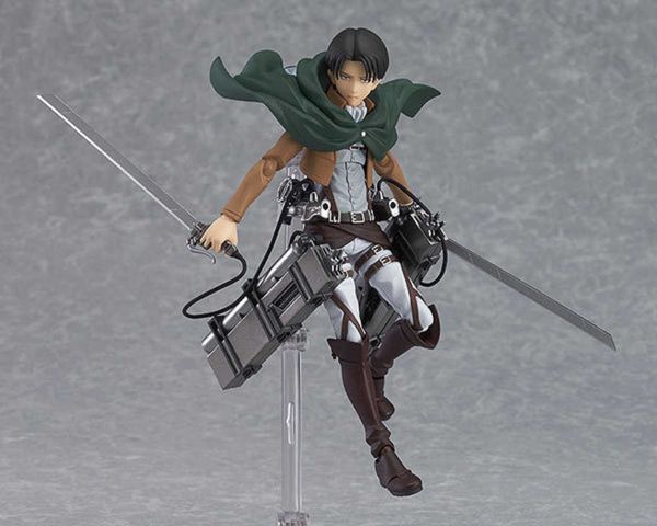 

huiya01 attack on titan figma eren jaeger 207 mikasa ackerman 203 levi ackerman 213 pvc action figure collectible model gift 19cm q0621