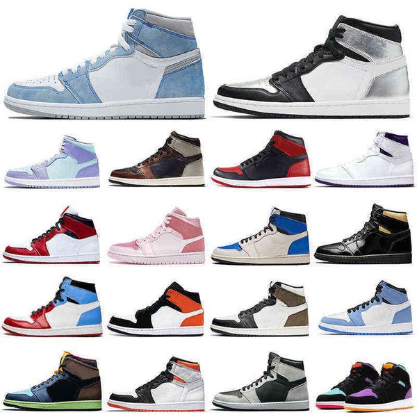 

1s men outdoor shoes 1 university blue obsidian shadow light smoke grey women mens trainers sports sneakers dropshipping