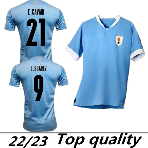 

2022 world cup uruguay soccer jersey 21 22 home away .suarez e.cavani f. valverde shirt n. nandez j.m.gimenez de la cruz national team foot, Black;yellow