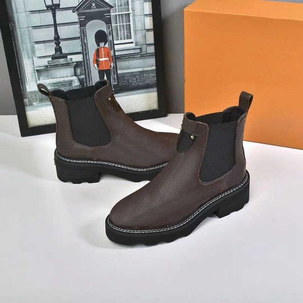 

2022 designer wonderland ranger beaubourg women ankle boots womens calfskin martin booties fashi, Black