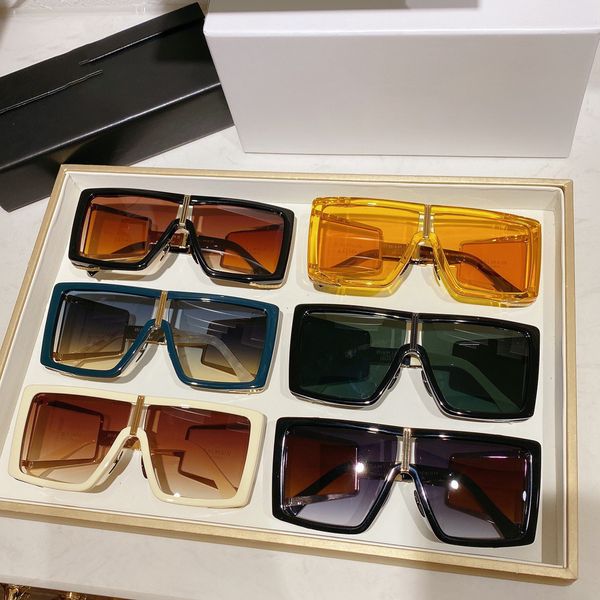 

new designer sunglasses uv400 2022 new generous frame bps-107b exaggerated personality of men and women shades fashion, White;black