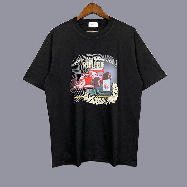 

designers t-shirts womens rhude summer mens for men letter polos embroidery tshirts clothing short sleeved tshirt large tees gufm, White;black