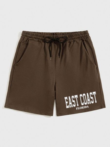 

romwe guys letter graphic shorts 60ik#, White;black