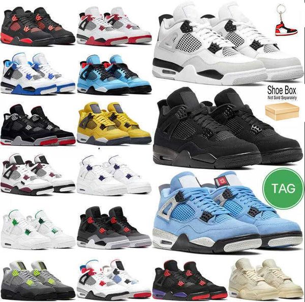 

university blue jumpman 4 4s mens basketball shoes white oreo cool grey metallic purple black cat bred shimmer cactus jack infrared men