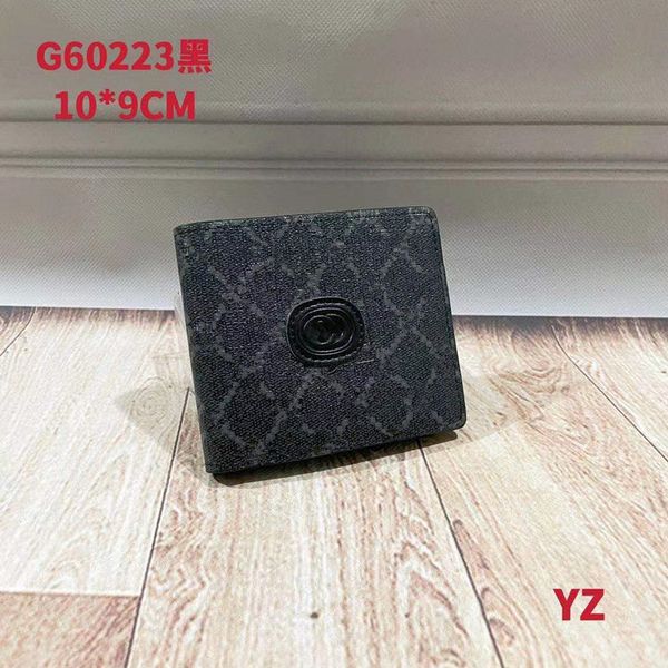 

fashion women short leather wallet card holders coin pouch men lady classic alphabet pattern mini wallets, Red;black
